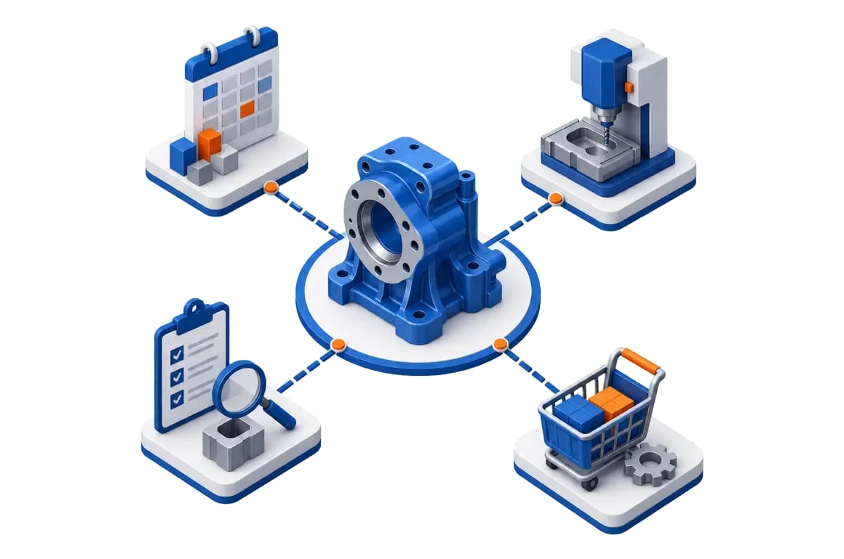 CAD-Daten verbinden Arbeitsvorbereitung, Fertigung, Qualitätssicherung und Einkauf
