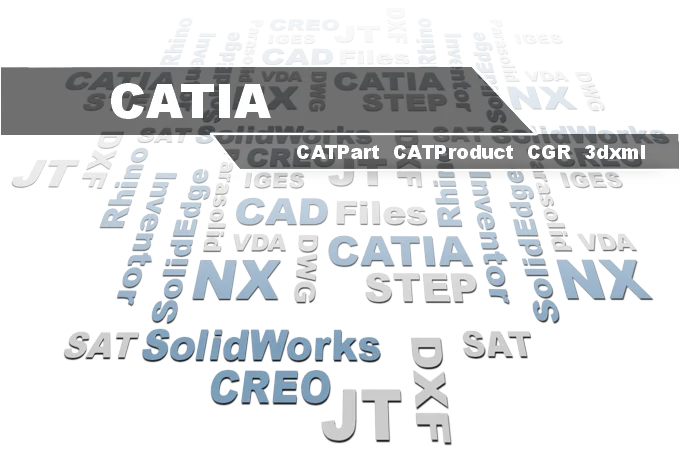 CATIA CATPart und CATProduct Viewer - 3D-Tool öffnet CATIA-V5- und V6-Dateien sowie STEP, IGES, Siemens NX und JT