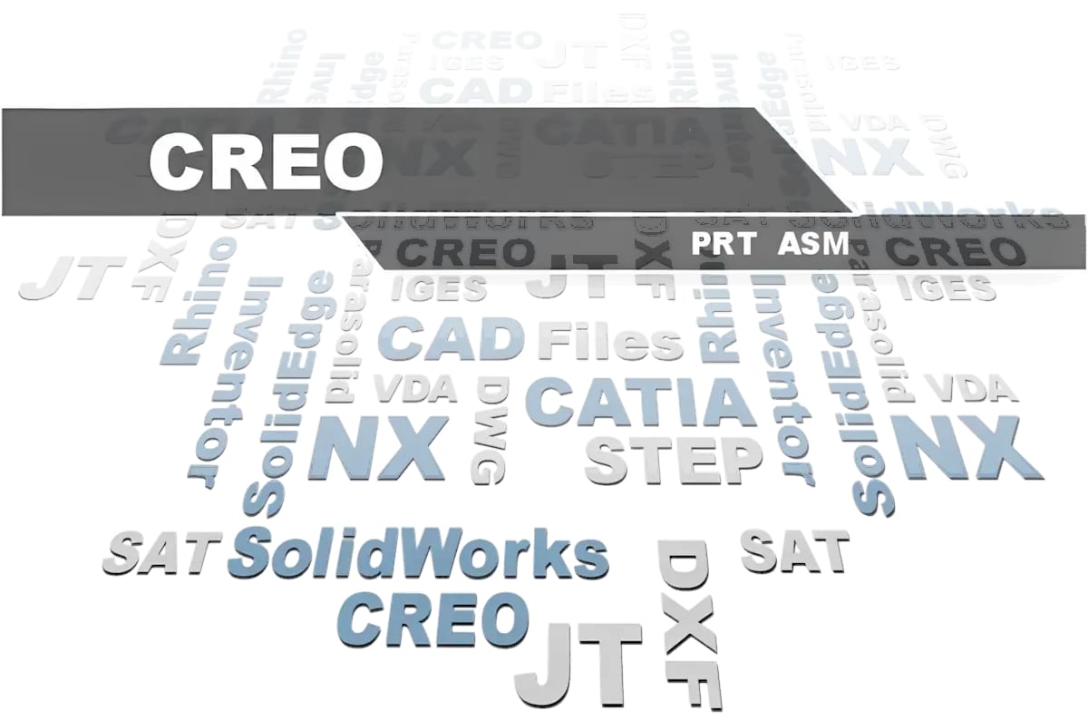 PTC Creo-Viewer - 3D-Tool öffnet Creo-PRT- und ASM-Dateien neben CATIA, SolidWorks, Designcenter (NX) und STEP