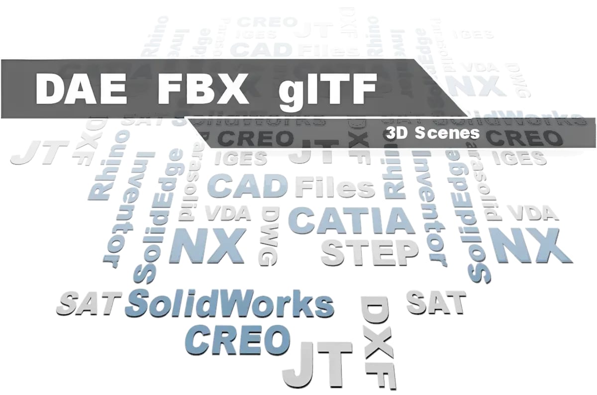 3D-Tool Viewer für DAE, FBX und glTF/GLB - unterstützt COLLADA-, Filmbox- und glTF-2.0-Dateien