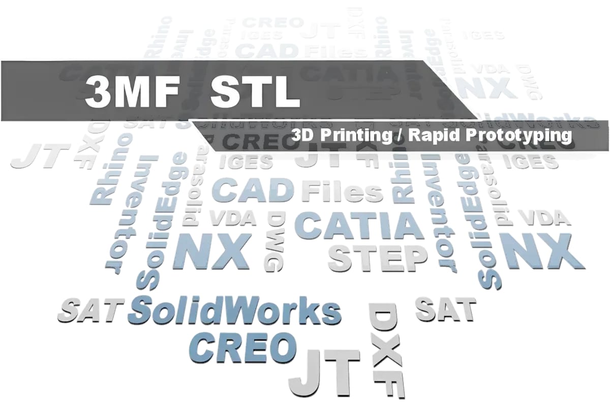 Kostenloser STL- und 3MF-Viewer - 3D-Tool öffnet STL- und 3MF-Dateien aus allen gängigen CAD-Systemen