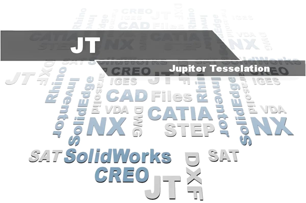 JT (Jupiter Tessellation) Viewer - 3D-Tool öffnet JT-Dateien aus Designcenter (NX), Creo, CATIA u. a.