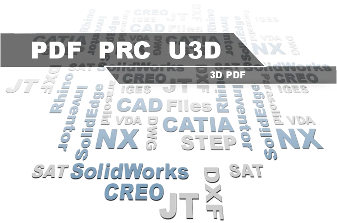 3D-PDF-, PRC- und U3D-Viewer - 3D-Tool öffnet 3D-PDF-Dateien mit eingebetteter PRC- und U3D-Geometrie