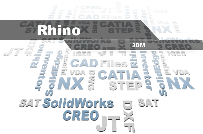 Rhinoceros 3DM-Viewer - 3D-Tool öffnet Rhino-3DM-Dateien neben CATIA, Siemens NX, STEP und SolidWorks