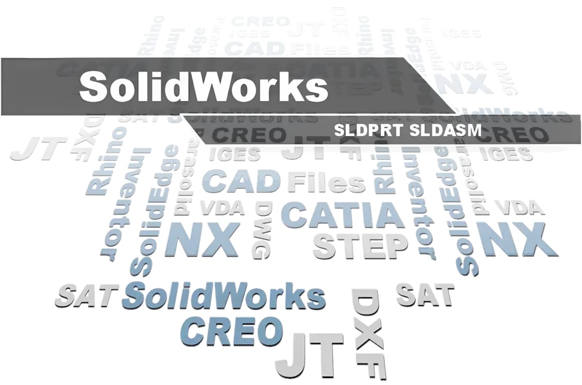 SolidWorks SLDPRT- und SLDASM-Viewer - 3D-Tool öffnet SolidWorks-Dateien neben CATIA, Designcenter (NX), STEP und SAT