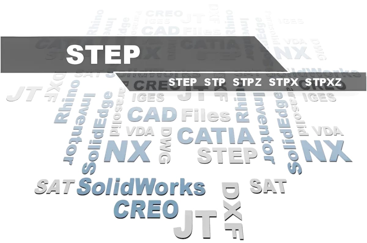 STEP/STP-Viewer und Konverter - 3D-Tool öffnet STEP AP203, AP214 und AP242 aus allen CAD-Systemen