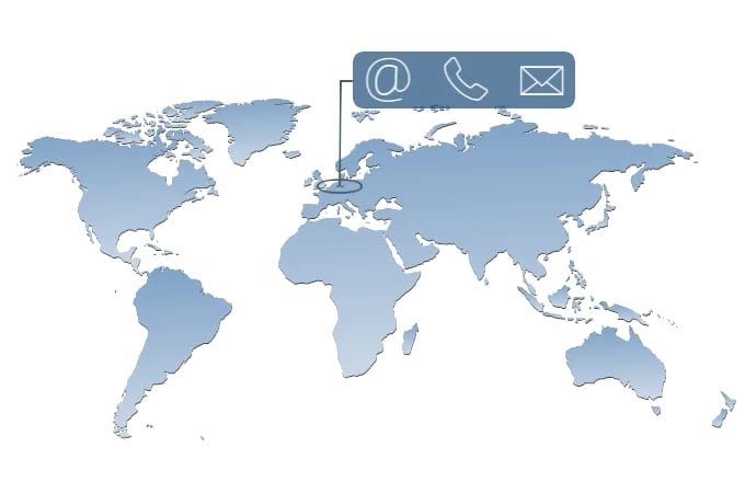 3D-Weltkarte mit Standort der 3D-Tool GmbH & Co. KG.