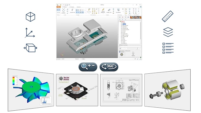 Kostenloser 3D-CAD-Viewer für DDD-, STL- und 3MF-Dateien