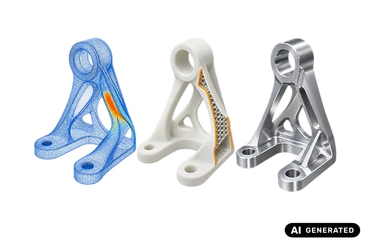 Halter als Analysenetz, 3D-gedruckter Prototyp und gefertigtes Validierungsbauteil