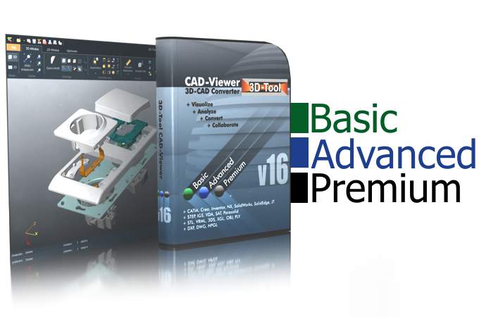 3D-Tool Basic, Advanced und Premium